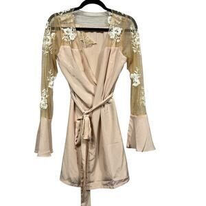 Robed With Love Women’s Pink Hildy Robe / Size- Small
